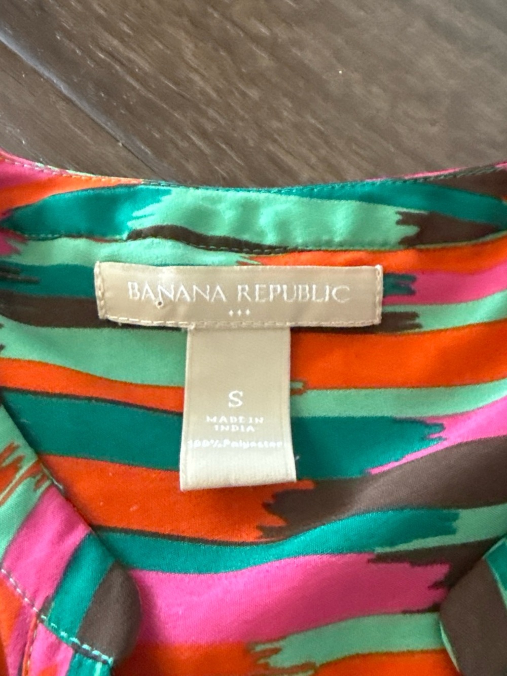 Banana Republic Multicolor Brushstroke Stripe Blouse - Picture 2 of 3